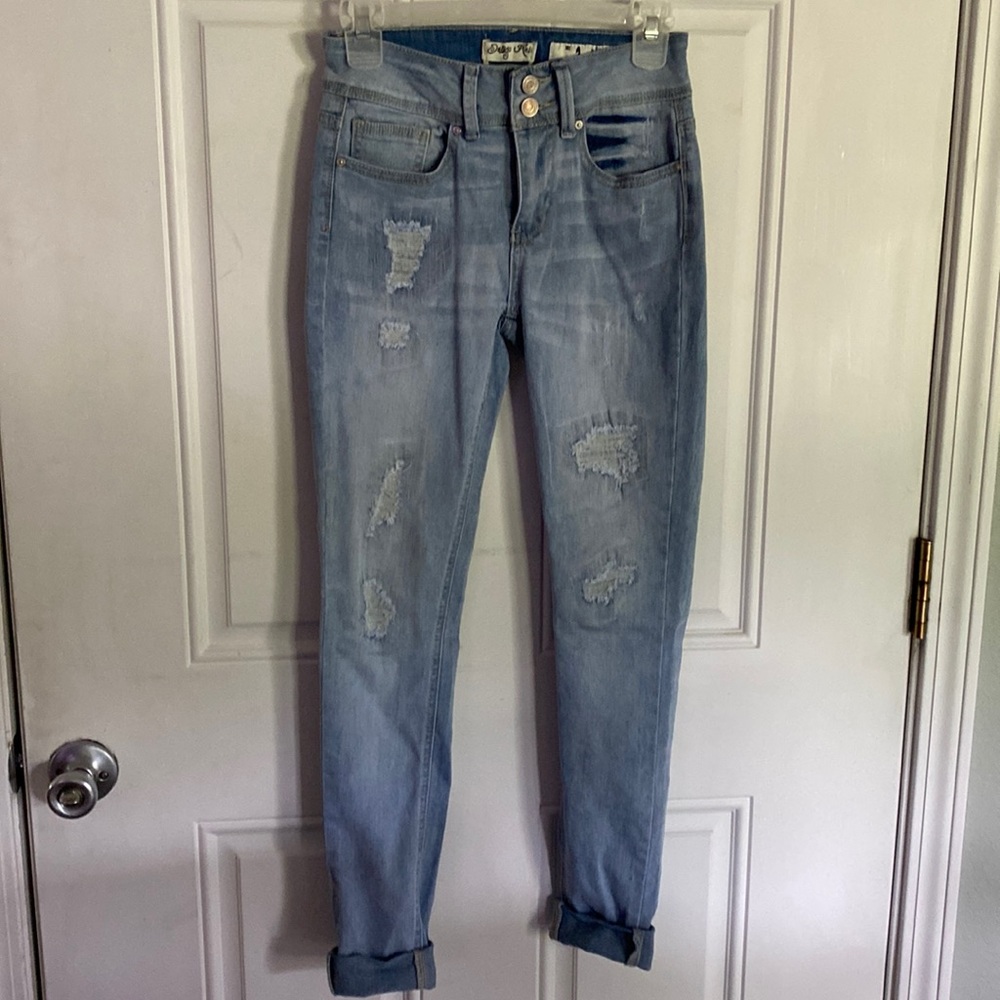 Indigo Rein size 1 Distressed Jeans